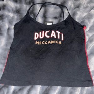 Like new size large Ducati Meccanica cross strap tank top